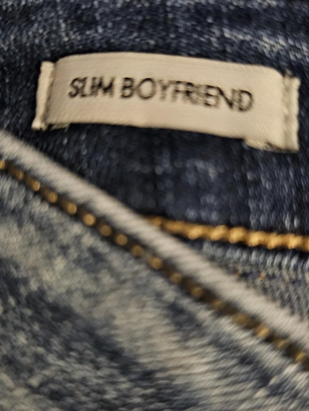 Calvin Klein Women's Slim Boyfriend Blue Denim Stretch Jeans Size 6 - Picture 4 of 9